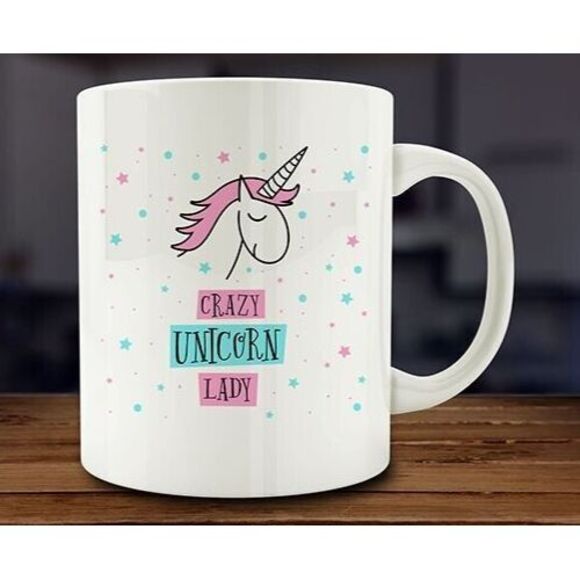 Other - Crazy Unicorn Lady Mug, Fantasy 11oz Coffee Mug Gift